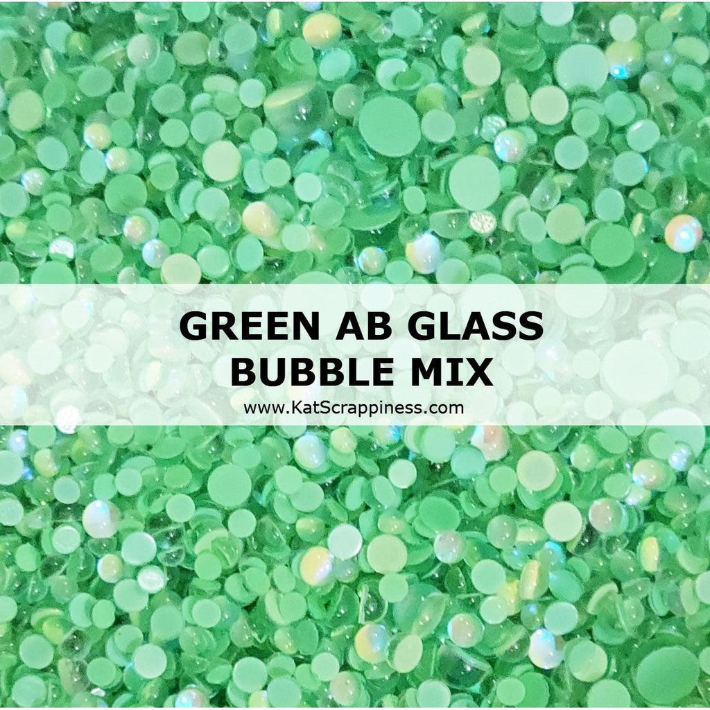 Green AB Glass Bubble Mix