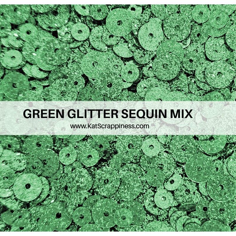 Glitter Sequin Mix - Green