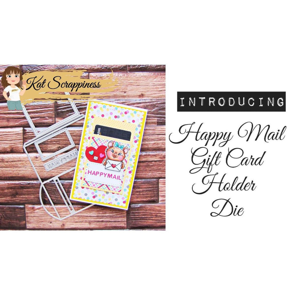 Happy Mail Mailbox Gift Card Holder Craft Dies