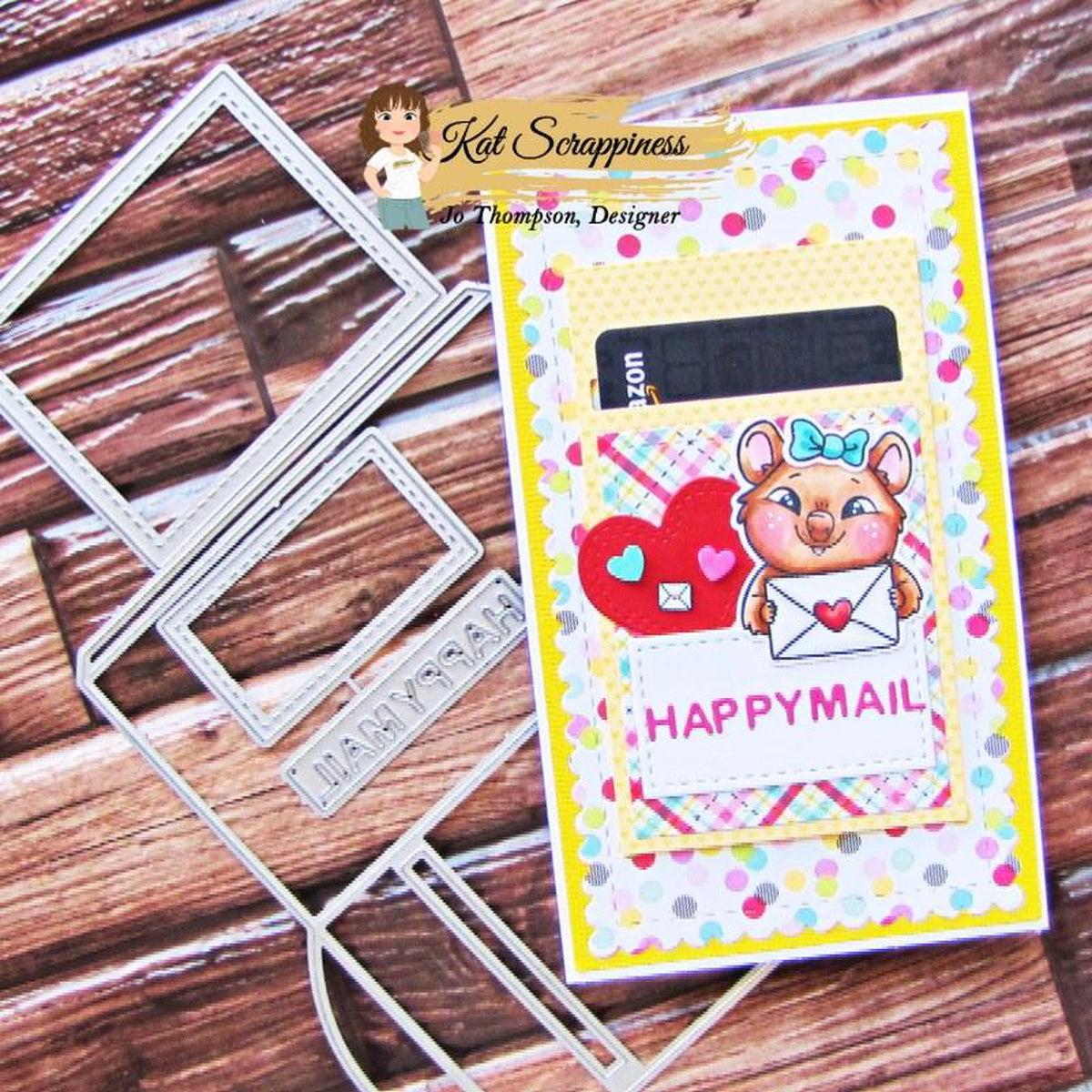 Happy Mail (Mailbox) Gift Card Holder Craft Dies
