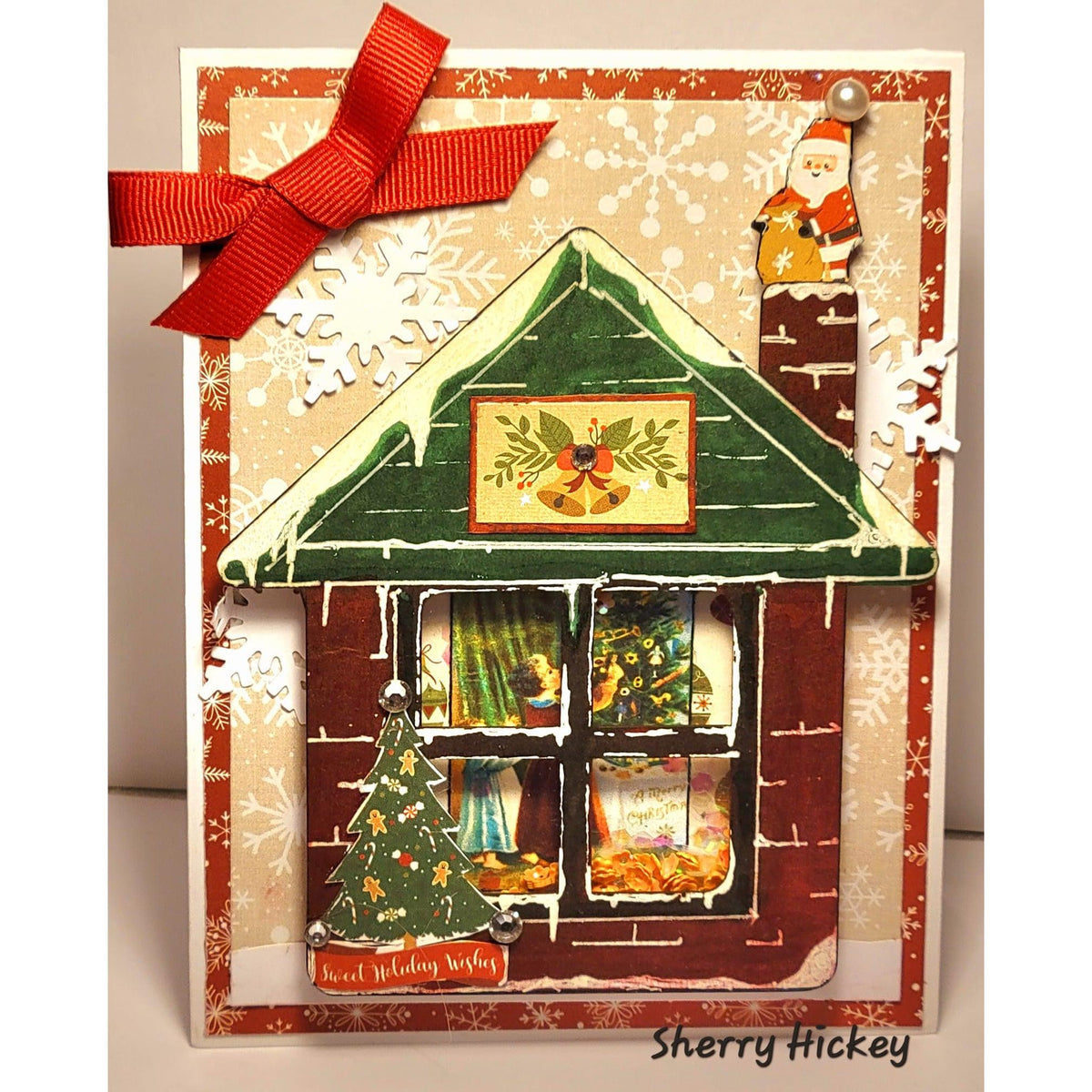 House with Chimney Shaker Card Kit - 069