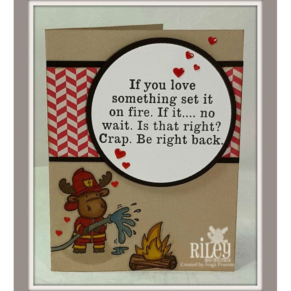 If You Love Something Cling Stamp by Riley & Co