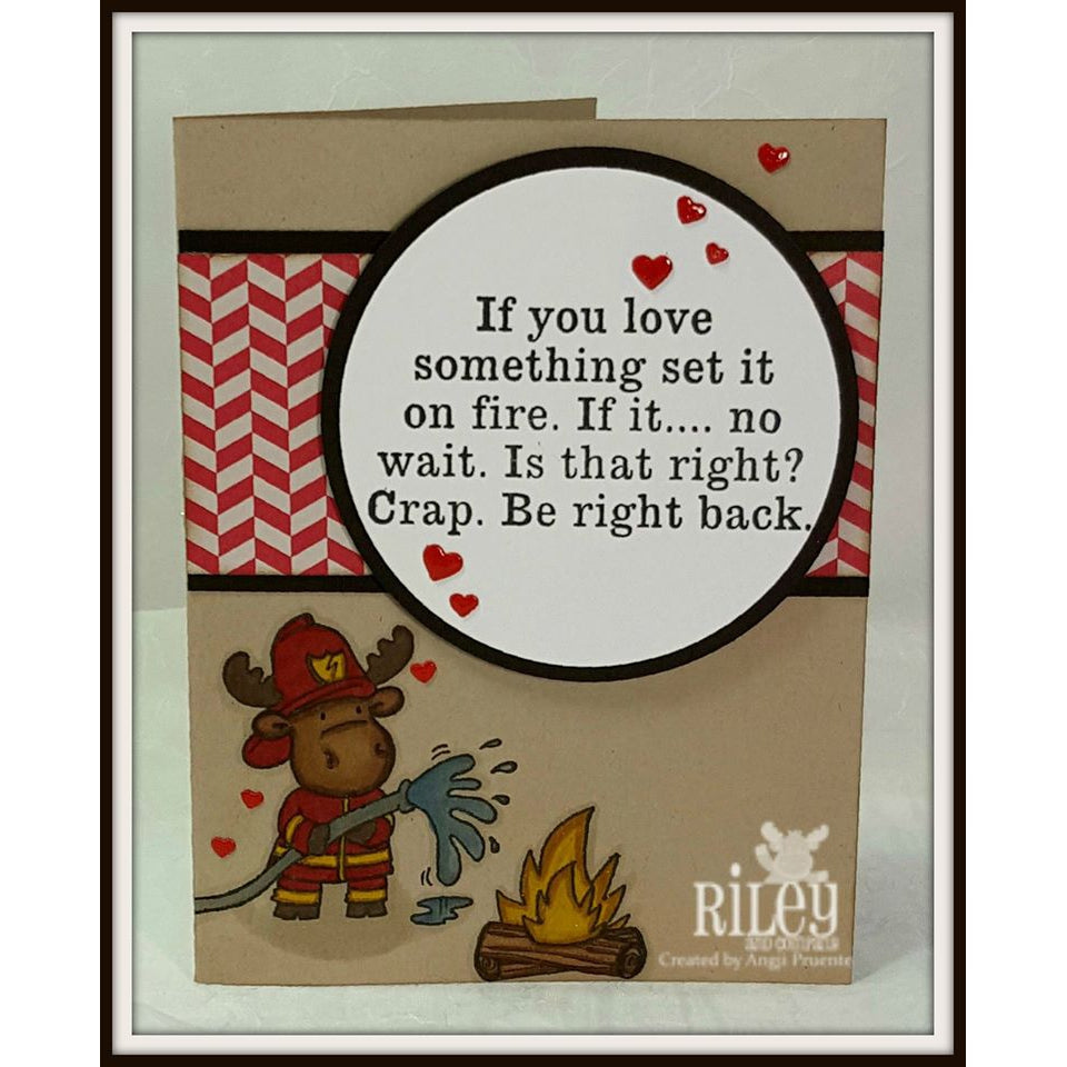 If You Love Something Cling Stamp by Riley & Co