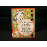 White Christmas Stamp by Riley & Co