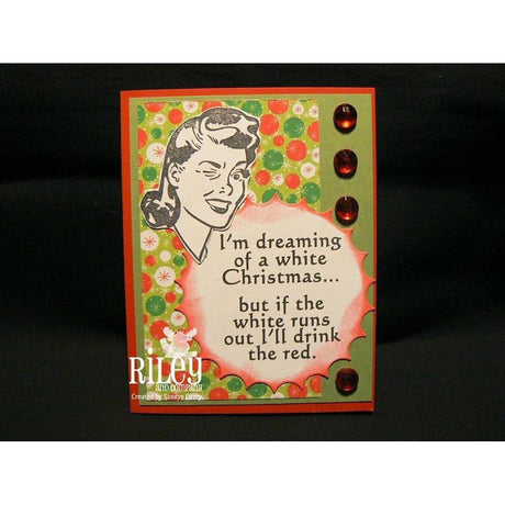 White Christmas Stamp by Riley & Co