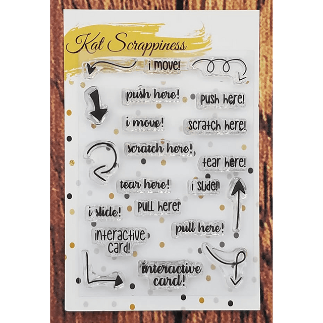 Interactive Card Instructions 3x4 Clear Stamps by Kat Scrappiness - Kat Scrappiness