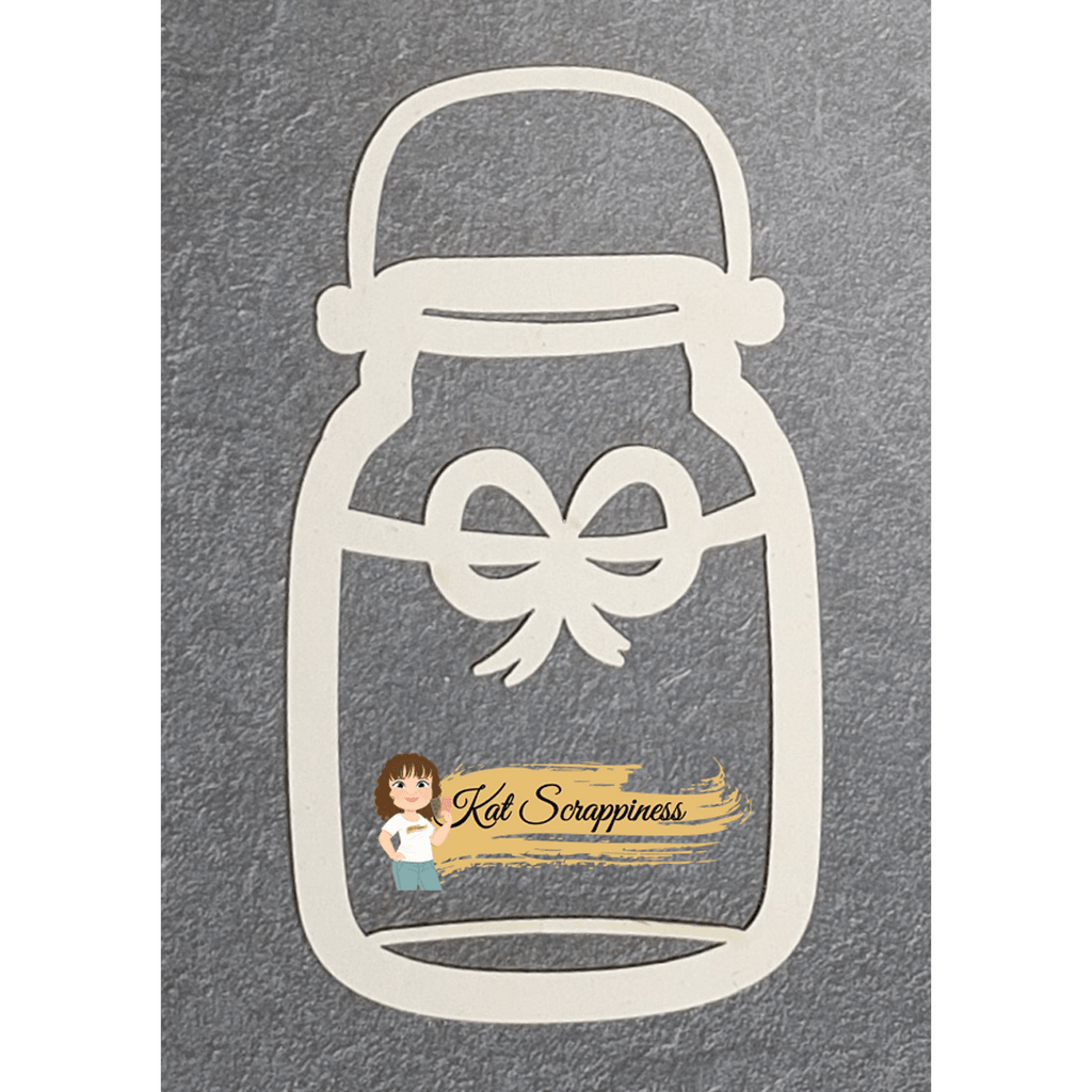 Jar with Bow Shaker Card Kit - 073