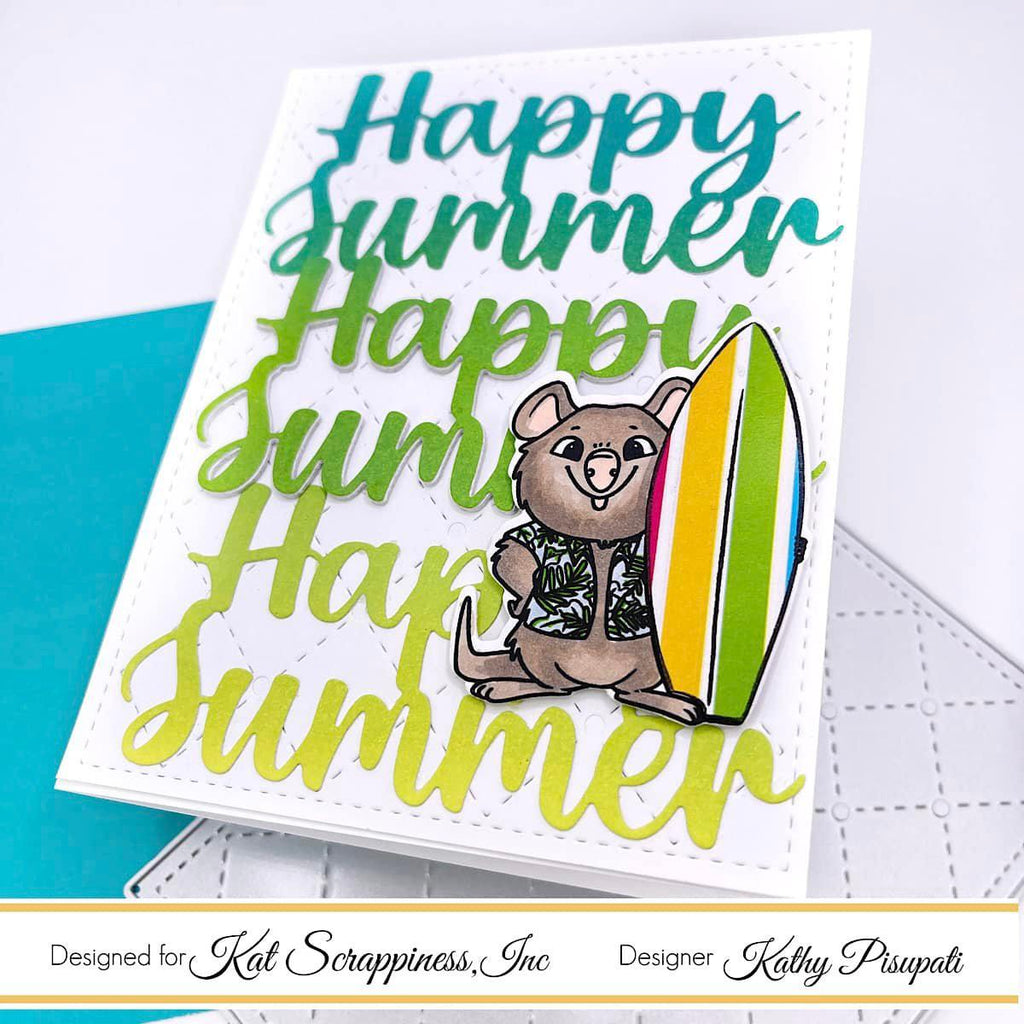 Happy Summer Word Dies With Shadow