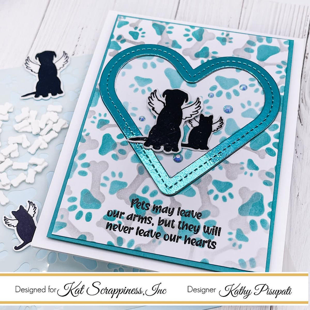 Love in Stitches Shaker Card Craft Dies