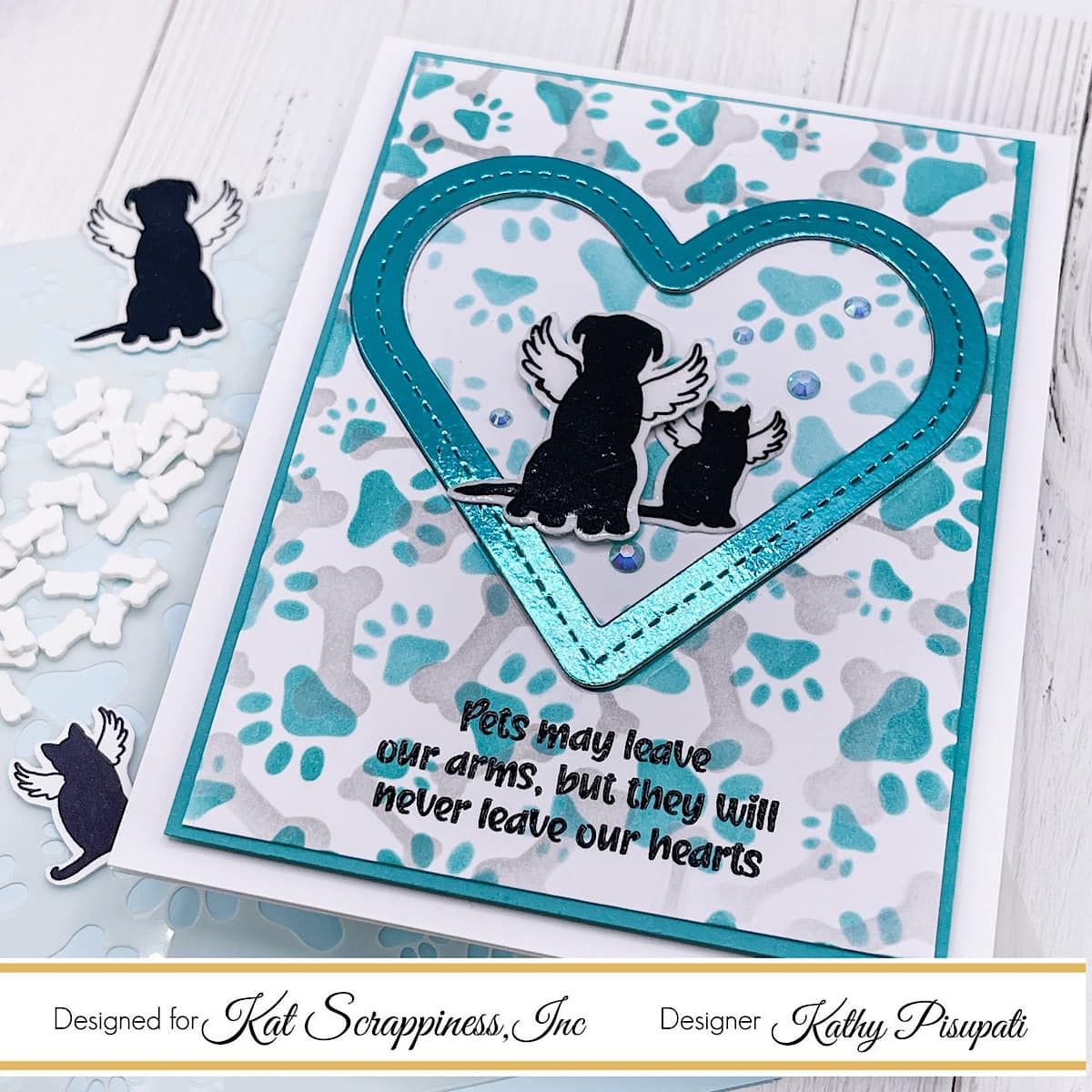 Love in Stitches Shaker Card Craft Dies