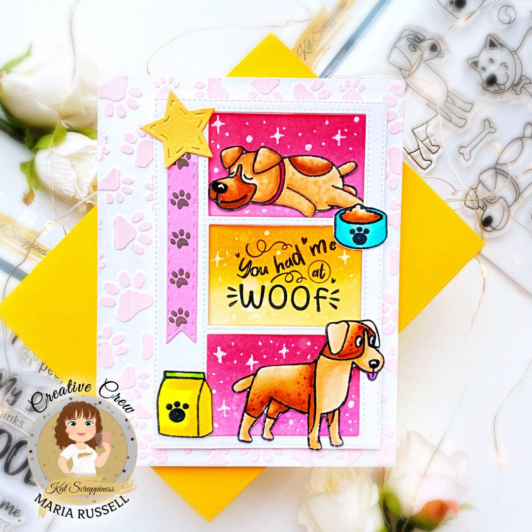 Pawsome Dogs Sentiments 4x6 Stamps