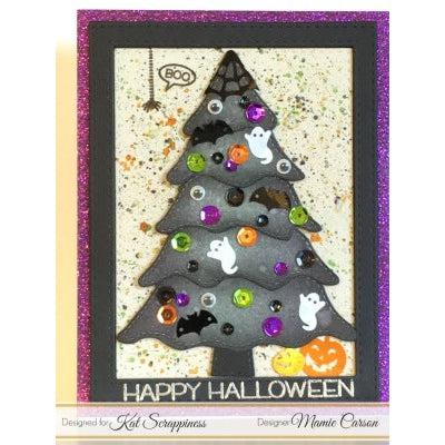 Stitched &amp; Layered Christmas Tree Die by Kat Scrappiness - Kat Scrappiness