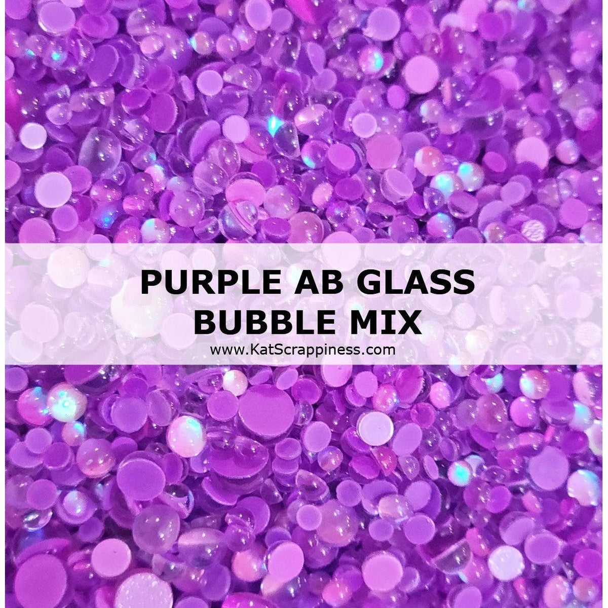Purple AB Glass Bubble Mix