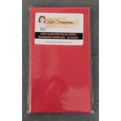 Mini Slimline Envelopes - Rainbow Sampler - 12 pack