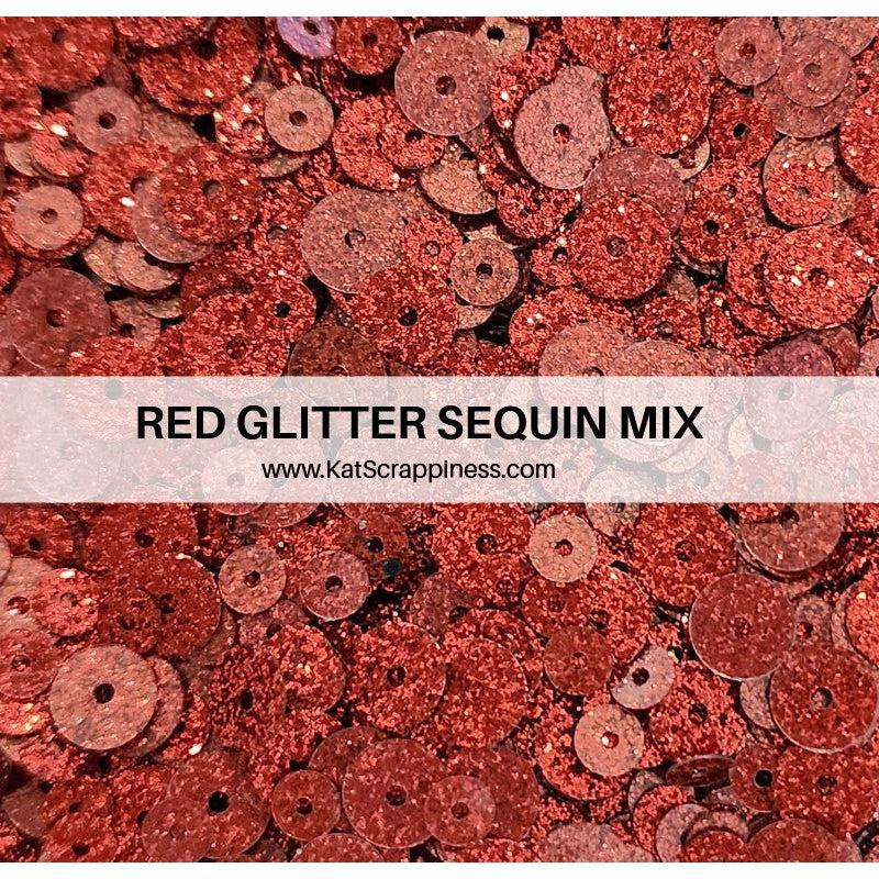 Glitter Sequin Mix - Red