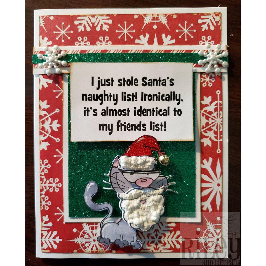 Santa's Naughty List Stamp by Riley & Co