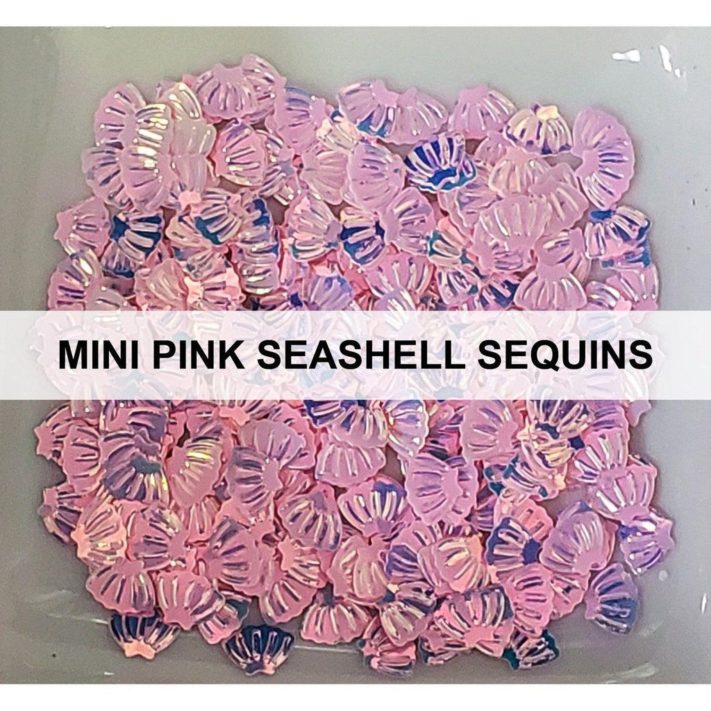 Mini Pink Seashell Sequins