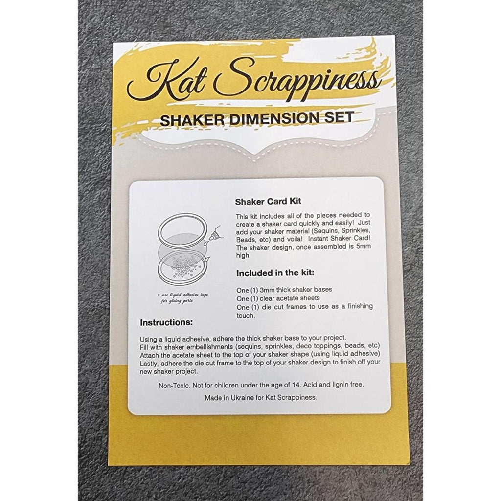 Scalloped Circle Shaker Card Kit - 008