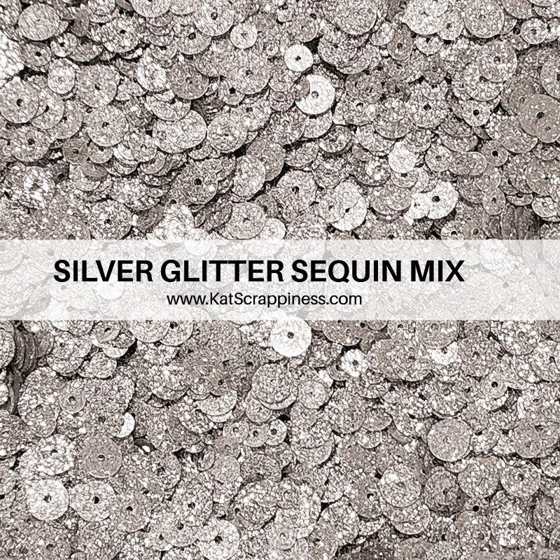 Glitter Sequin Mix - Silver