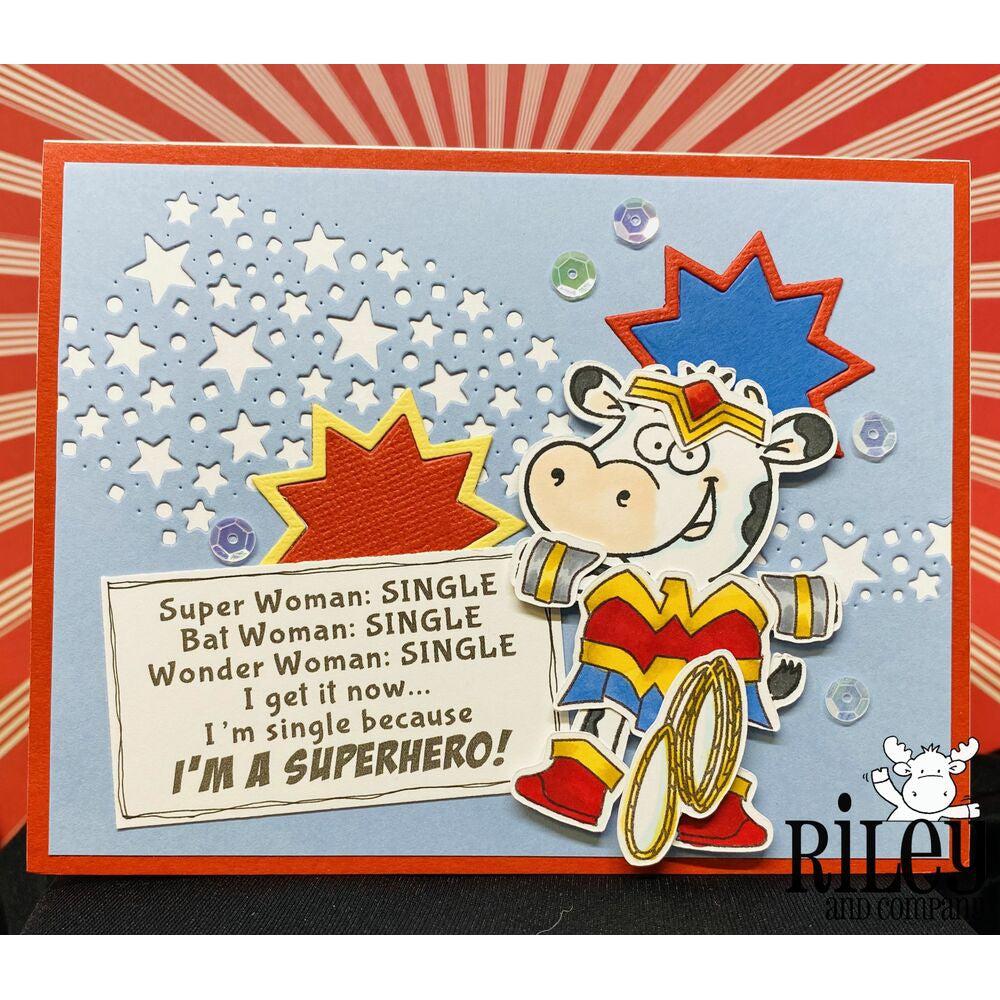 Single Superhero Stamp by Riley & Co