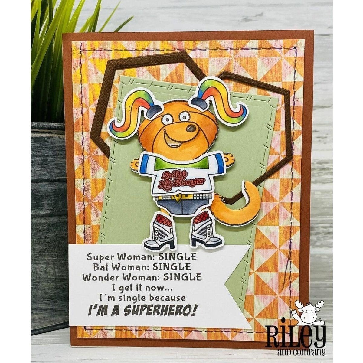 Single Superhero Stamp by Riley & Co