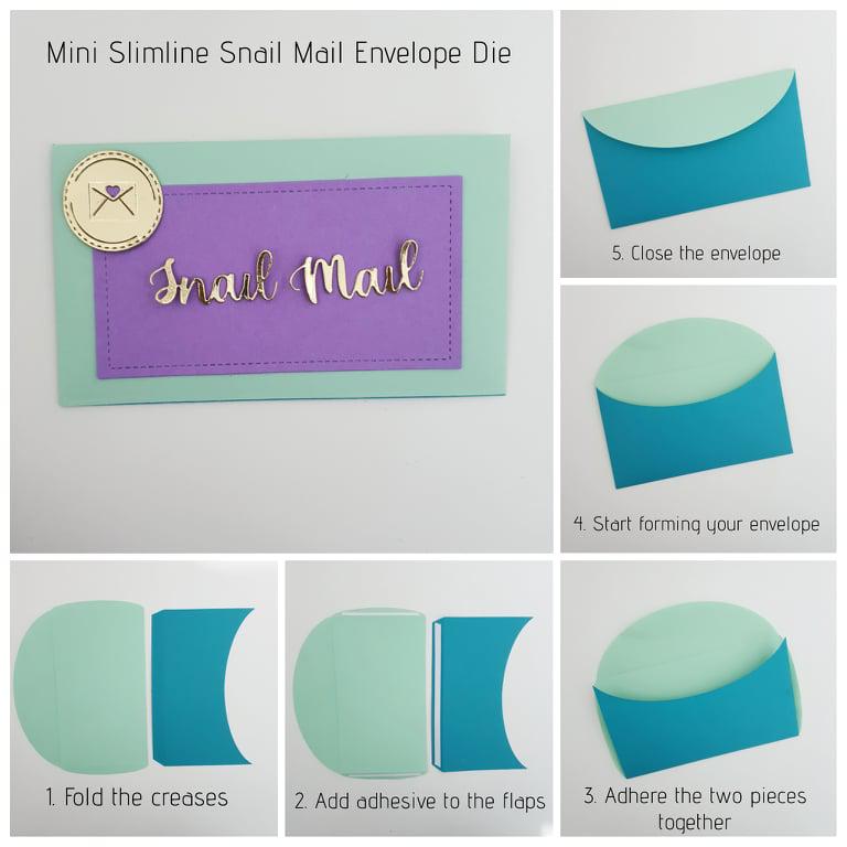 Snail Mail - Mini Slimline Envelope Craft Dies