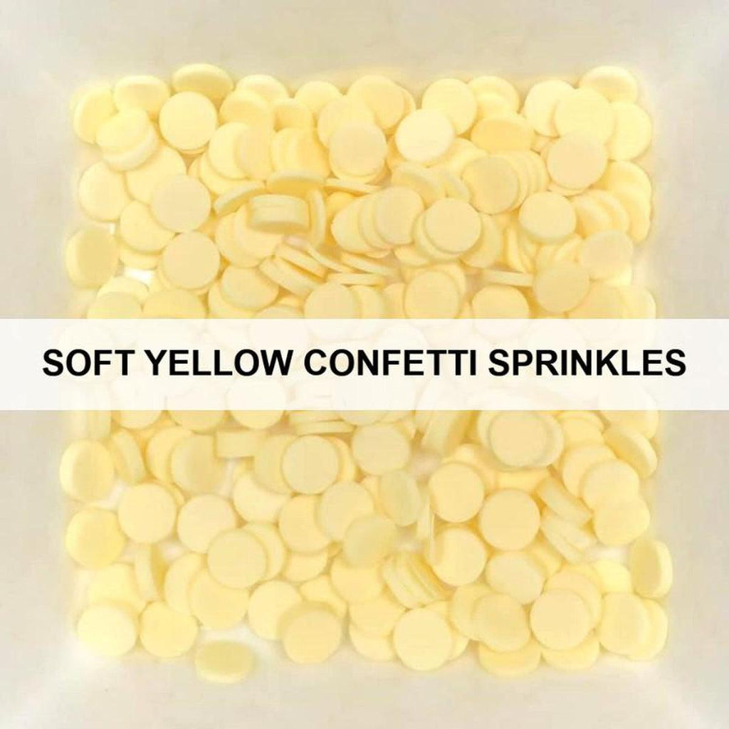 Soft Yellow Confetti Sprinkles by Kat Scrappiness - Kat Scrappiness