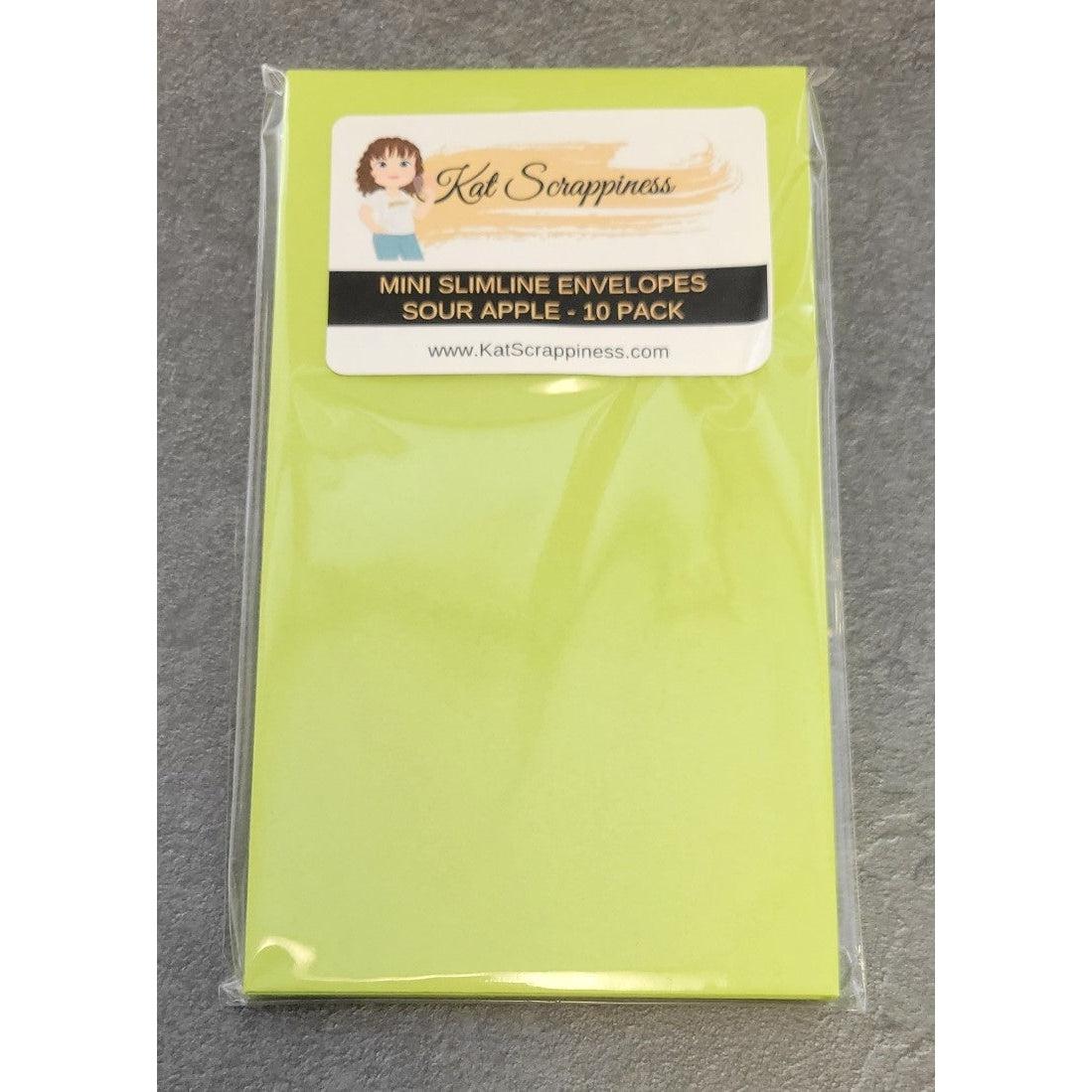 Mini Slimline Envelopes - Sour Apple - 10 pack