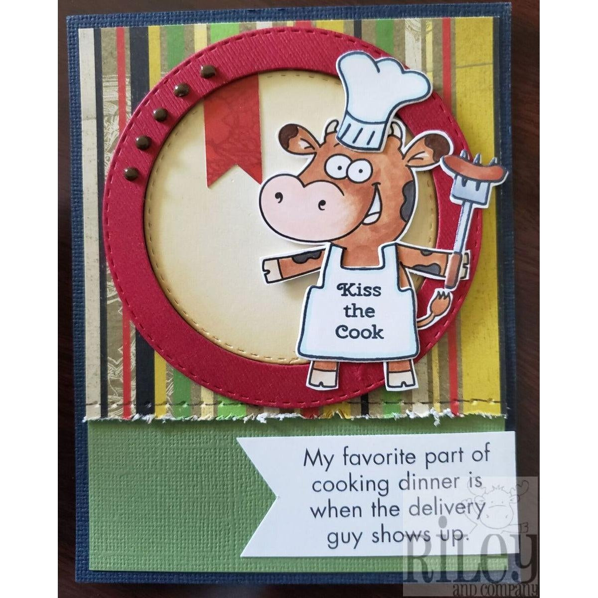 Dinner Delivery Cling Stamp by Riley & Co - Kat Scrappiness