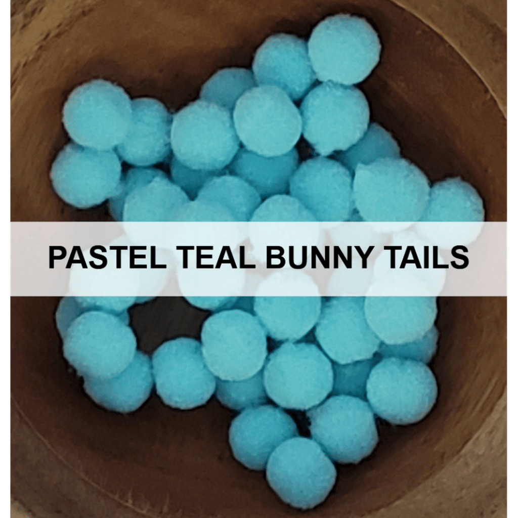 Pastel Teal Bunny Tails - Kat Scrappiness