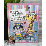 Two Eggs for Breakfast Cling Stamp by Riley & Co