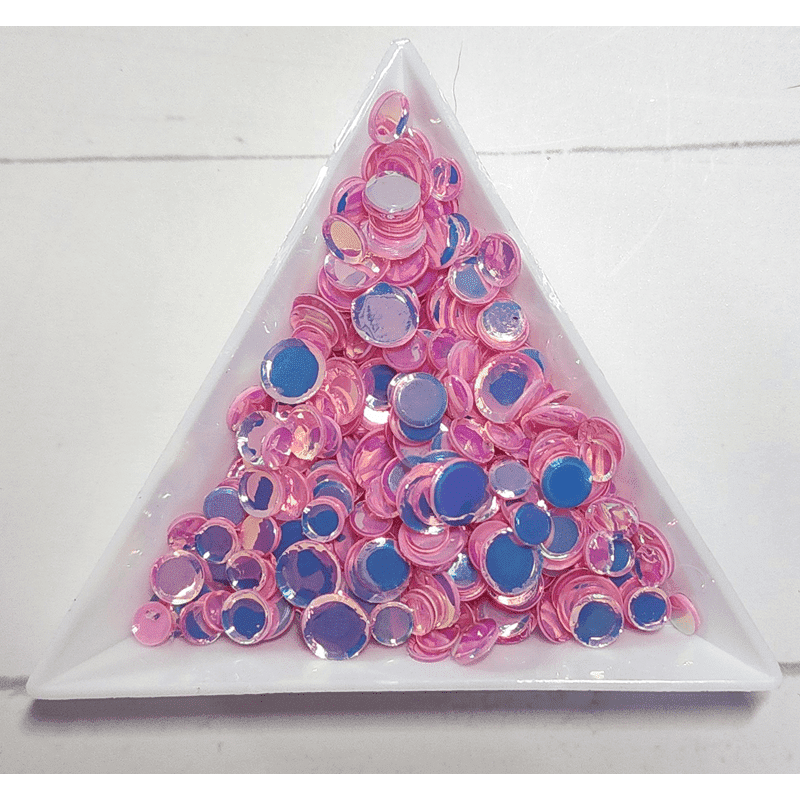 Unicorn Pink Solid Round Confetti Sequin Mix