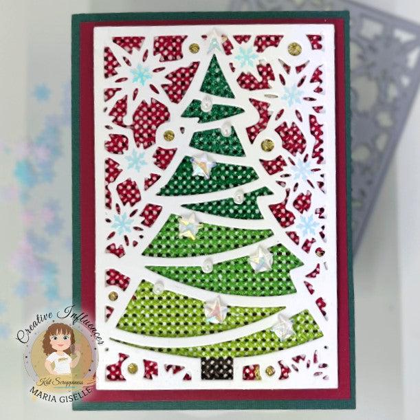 Christmas Tree Background Craft Die  - CLEARANCE!