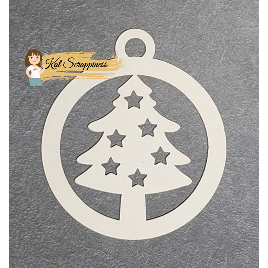 Christmas Tree Ornament Shaker Card Kit - 066