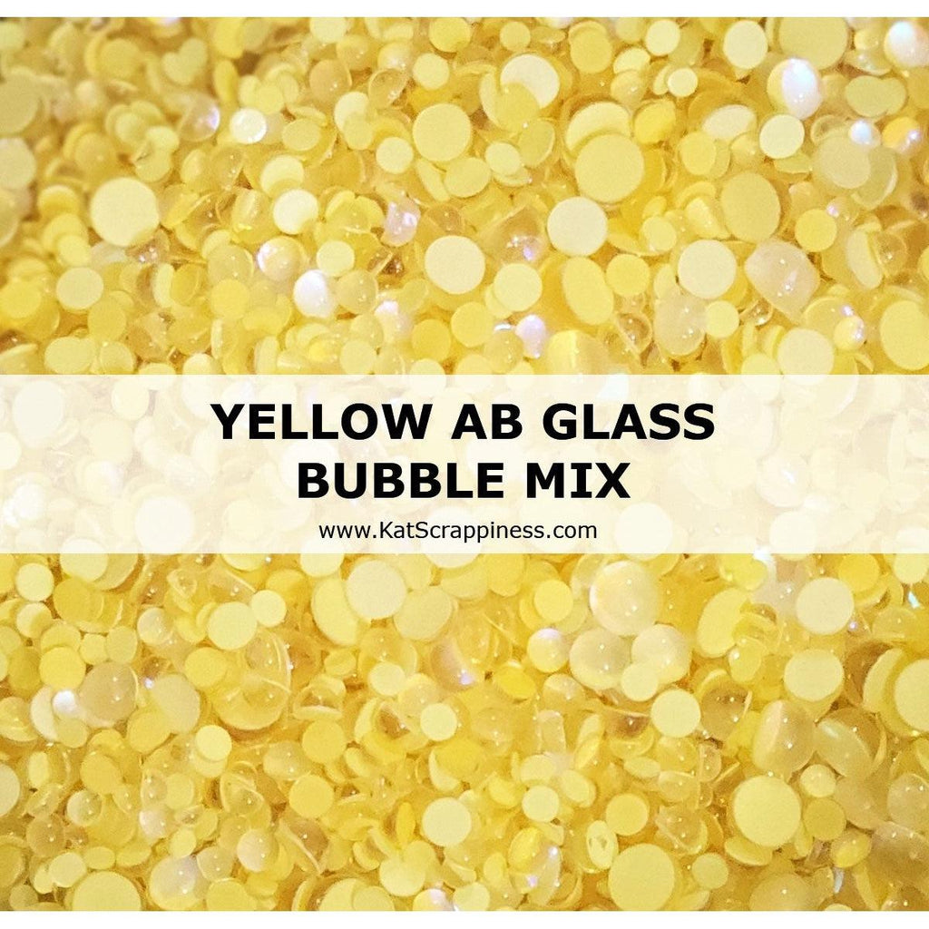 Yellow AB Glass Bubble Mix