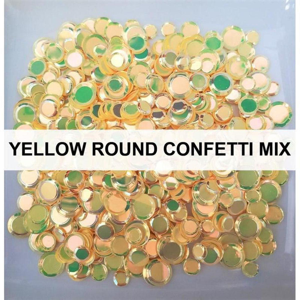 Yellow Solid Confetti Sequin Mix